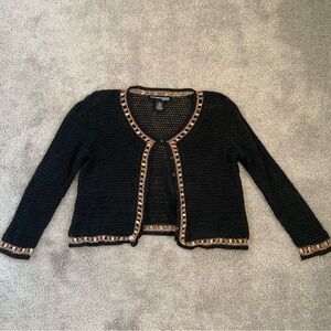 VINTAGE 90S CROCHET KNIT CARDIGAN